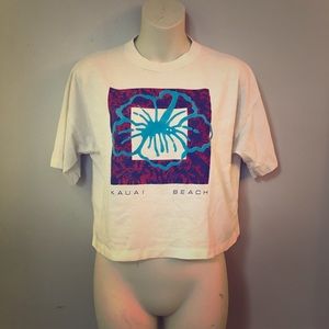 Vintage pro spirit cut off belly Hawaiian shirt